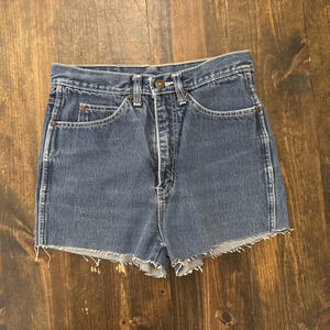 VTG 90s High Waisted The Pace Jean Juniors size 7 Rare Cutoff Denim Shorts